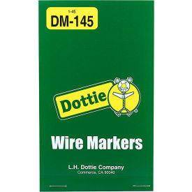 L.H.Dottie® Wire Marker Booklet Vinyl Cloth Legend 1-45