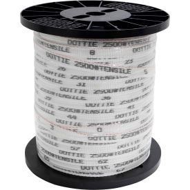 L.H.Dottie® Pull Line Measuring Tape High Tenacity Polyester 1/2"" x 1500