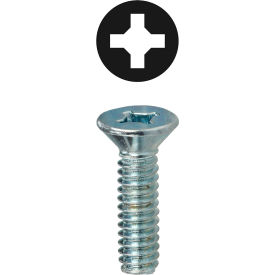 L.H.Dottie® Phillips & Square Flat Head Machine Screw #10-24 x 1"" 100 Pack