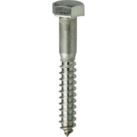 L.H.Dottie® Hex Head Lag Screw Stainless Steel 5/16"" x 3-1/2"" 100 Pack