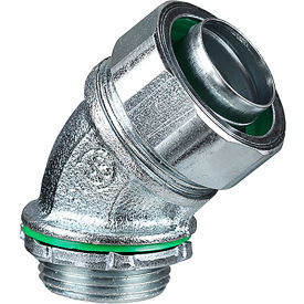 L.H.Dottie® 45 Degree Liquid Tight Connector Alloy Steel 1"" 5  Pack