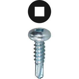 L.H.Dottie® Square Drive Pan Head Self Drilling Screw #10 x 3/4"" 100  Pack