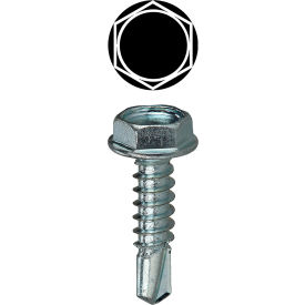 L.H.Dottie® Self Drilling Screw Hex Washer Head #10 x 3/4""L 100  Pack