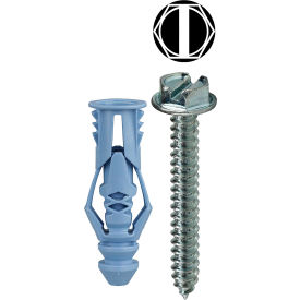 L.H.Dottie® Triple Grip Anchor Kit w/ Combo Hex Head Screw #10 201 Pieces