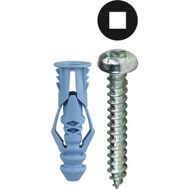 L.H.Dottie® Triple Grip Anchor Kit w/ Square Pan Head Screw #10 Tuff Pack 201 Pieces