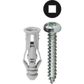 L.H.Dottie® Triple Grip Anchor Kit w/ Square Pan Head Screw #8 201 Pieces