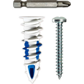 L.H.Dottie® Walldriller Plus Anchor Kit w/ Phillips Pan Head Screw #10 61 Pieces