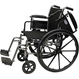 CASCADE HEALTHCARE SOLUTIONS. 2012AH ProBasics 2012AH Lightweight Wheelchair, 18" x 16" Seat, Flip Back Desk Arms, Swing-away Footrests image.