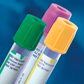 Becton, Dickinson And Company 366450EA BD Vacutainer® Venous Blood Collection Tube 16, 1/2"W x 3-15/16"H image.