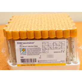 Becton, Dickinson And Company 367986EA BD Vacutainer® SST™ Venous Blood Collection Tube 6, 1/2"W X 3-5/16"H image.