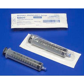 CASCADE HEALTHCARE SOLUTIONS. KND1186000444 Covidien Monoject™ SoftPack Catheter Tip Syringe, Sterile, Clear, 60mL, 1 Each image.