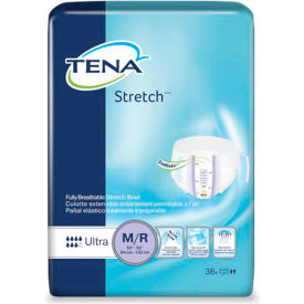 SCA PERSONAL CARE INC 67802 TENA® Stretch™ Ultra Briefs, Size M/R, 33"-52" Waist Size, Lavender, 72/Case image.