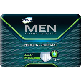 SCA Personal Care Inc 81920 TENA® MEN™ Protective Underwear, Size XL, 44"- 64" Waist Size, White, 56/Case image.