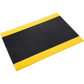 Crown Matting Technologies Comfort-King Clean Room Mat 3/8"Thick 4W x 6L Yellow/Black 