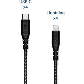Luxor KwikBoost® Cable Bundle 4 Lightning 4 USB-C 
