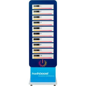Luxor KwikBoost® 10 Bay Multi-Device Charging Locker 24"W x 15-3/4"D x 72"H w/ Custom Graphics 