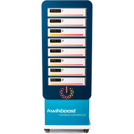 Luxor KwikBoost® 10 Bay Multi-Device Charging Locker 24"Wx15-3/4"Dx62-7/16"H w/Custom Graphics 