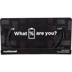 Luxor KwikBoost® Basic Courtesy Charging Station 18"W x 3"D x 9"H Wall Mounted Black 