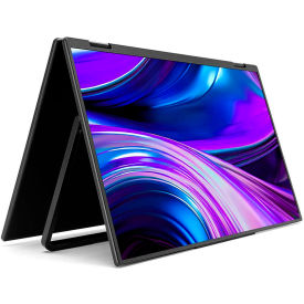 Luxor SideTrak® Solo Book 15-5/8" Stacked Dual Monitor Black 