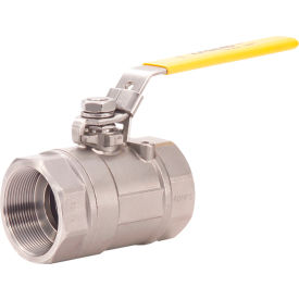 Legend Valve® T-715 2-Piece Large Port Ball Valve Stainless Steel 1/2"" Threaded