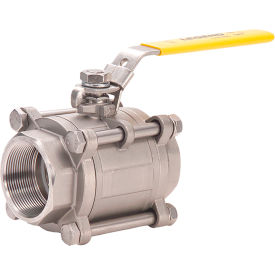 Legend Valve® T-717 3-Piece Full Port Ball Valve Stainless Steel 1"" Threaded