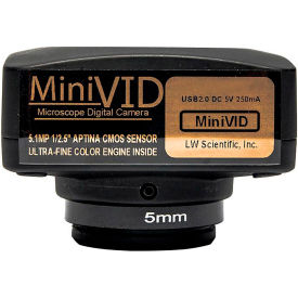 LW Scientific MVC-U5MP-EMTN 5.1MP MiniVID USB 2.0 Digital Camera with Software