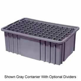 Lewis Bins NDC2050  Grey LEWISBins Divider Box NDC2050 16-1/2" x 10-7/8" x 5", Gray image.