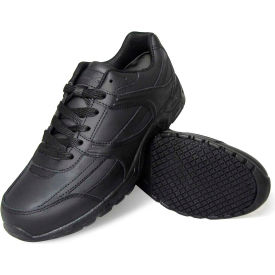 LFC, LLC 1010-8.5W Genuine Grip® Mens Athletic Sneakers, Water and Oil Resistant, Size 8.5W, Black image.