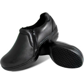 Genuine Grip Women's Slip-on Zipper Shoes, Size 7M, Black
