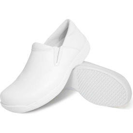 Genuine Grip Men's Slip-on Shoes, Size 10W, White
