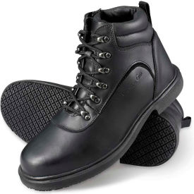 Genuine Grip Men's Steel Toe Zipper Work Boots, Size 11.5M, Black Genuine Grip Men's Steel Toe Zipper Work Boots, Size 11.5M, Black