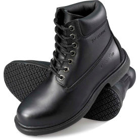 Genuine Grip Men's Waterproof Work Boots, Size 10.5W, Black