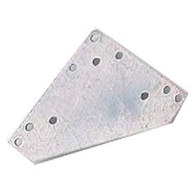 Lyon Workspace Products NF6572 Lyon Gussets - 6"x6" - Galvanized 12-Pack image.
