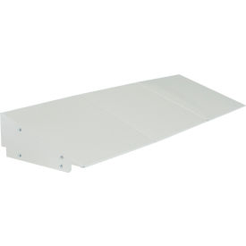 Lyon Workspace Products 7G5832 Lyon® Slope Top Hood For Locker, 12"W x 12"D, Gray, Pack of 3 image.