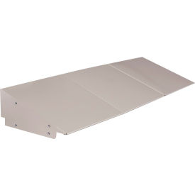 3-Wide Slope Top, 15"W x 18"D, Dove Gray view 2