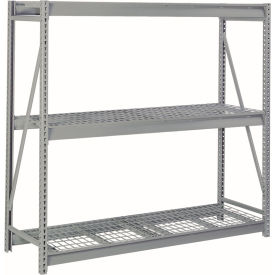 Lyon® 3 Level Heavy Duty Bulk Storage Rack Wire Deck Starter 96"W x 24"D x 72"H 