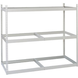Lyon® 3 Shelf Standard Duty Rivet Rack Starter 72"W x 48"D x 84"H Dove Gray 