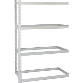 Lyon® 4 Shelf Standard Duty Rivet Rack Add On 48"W x 48"D x 84"H Dove Gray 