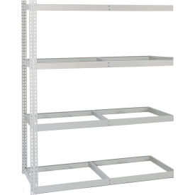 Lyon® 4 Shelf Standard Duty Rivet Rack Add On 72"W x 36"D x 84"H Dove Gray 
