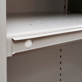 Lyon® 8000 Label Holders For 36"W Shelves Dove Gray Powder Coat Pack of 25 