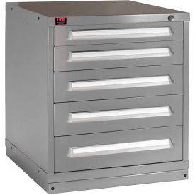 Lyon® Standard Wide Bench Modular Drawer Cabinet 30"W x 28-1/4"D x 33-1/4"H Dove Gray 