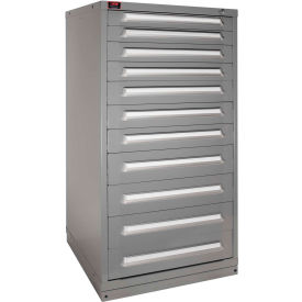 Lyon® Eye-Level Modular Drawer Cabinet 30"W x 28-1/4"D x 59-1/4"H 11 Drawer Dove Gray 