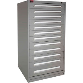 Lyon® Eye-Level Modular Drawer Cabinet 30"W x 28-1/4"D x 59-1/4"H 12 Drawer Dove Gray 