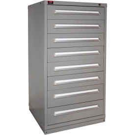 Lyon® Eye-Level Modular Drawer Cabinet 30"W x 28-1/4"D x 59-1/4"H 8 Drawer Dove Gray 