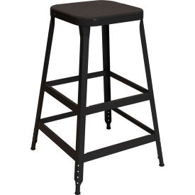 Lyon® 1901 30" High Metal Bar Stool Vulcan Black Powder Coat 