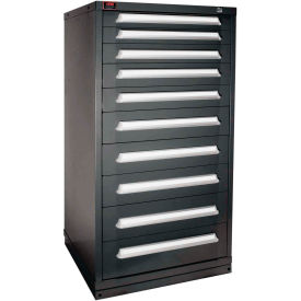 Lyon® Eye-Level Modular Drawer Cabinet 30"W x 28-1/4"D x 59-1/4"H 180 Compart. Vulcan Black 