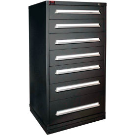 Lyon® Eye-Level Modular Drawer Cabinet 30"W x 28-1/4"D x 59-1/4"H 7 Drawer Vulcan Black 