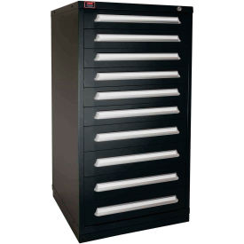Lyon® Eye-Level Modular Drawer Cabinet 30"W x 28-1/4"D x 59-1/4"H 168 Compart. Vulcan Black 