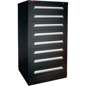 Lyon® Eye-Level Modular Drawer Cabinet 30"W x 28-1/4"D x 59-1/4"H 8 Drawer Vulcan Black 