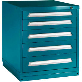 Lyon® Standard Wide Bench Modular Drawer Cabinet 30"W x 28-1/4"D x 33-1/4"H Deep Sea Blue 